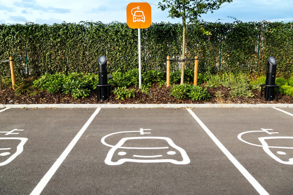 Electric Vehicle Charging Bays - Floor Graphics
