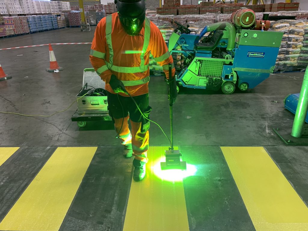 Ultra Line Marking in warehouse