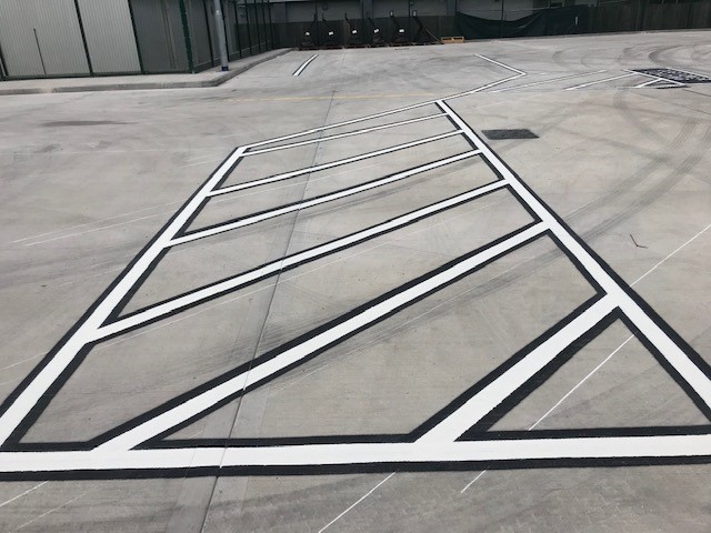 Health and Safety Line Markings at Travis Perkins