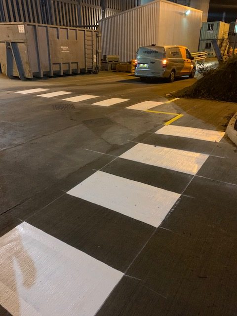 health and safety line Markings